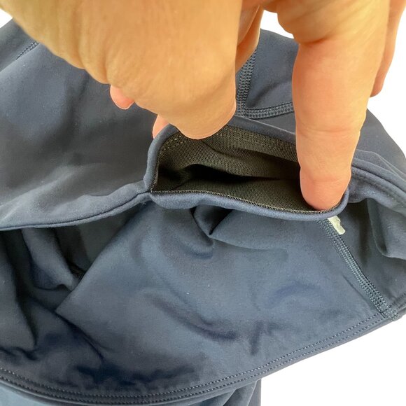 Spanx By Sara Blakely Seamless Navy Blue Active Leggings Size M - Picture 3 of 4